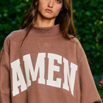 AMEN Reversible Mock Sweatshirt - Ana Patricia Boutique