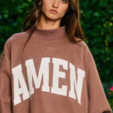 AMEN Reversible Mock Sweatshirt - Ana Patricia Boutique