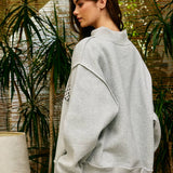 Embroidered PRAY Mock Neck