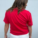 Nebraska Helmet Tee- Red