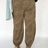Leopard Terry Joggers - Ana Patricia Boutique
