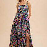 Bright Floral Print Maxi Dress - Ana Patricia Boutique