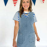 Overall Dress- Denim