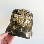 Happier At The Lake Camo Hat - Ana Patricia Boutique