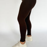 Full Length Leggings- Brown