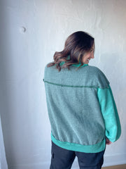 Wild at Heart Pullover- Green