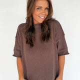 Crewneck Sweater- Brown