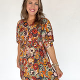 Kimono Sleeve Floral Dress - Ana Patricia Boutique