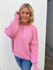 The Helen Sweater- Rose Pink