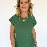 The Ivy Basic Tee- Green