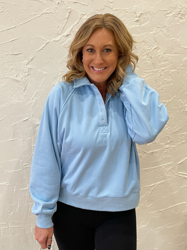 The Cherie Pullover - Blue