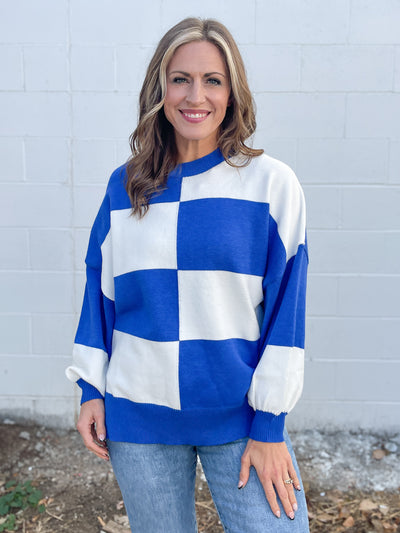 The Berke Sweater- Royal Blue