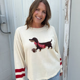 Wienie Dog Football Sweater