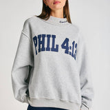 PHIL 4:13 Mock-Neck Sweatshirt