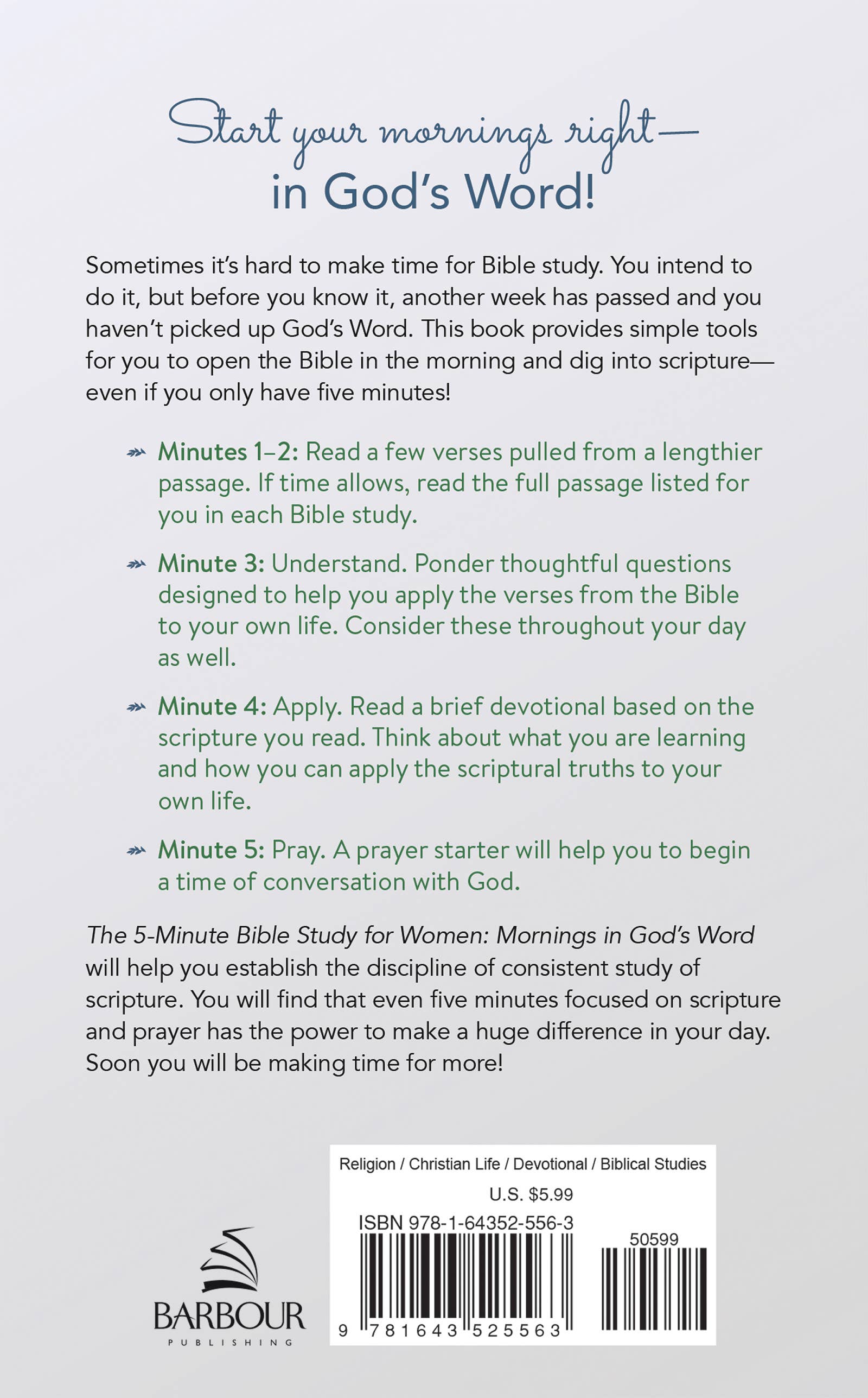 The 5-Minute Bible Study for Women - Ana Patricia Boutique