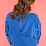 Windbreaker Active Jacket- Blue - Ana Patricia Boutique