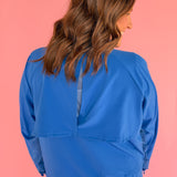 Windbreaker Active Jacket- Blue - Ana Patricia Boutique