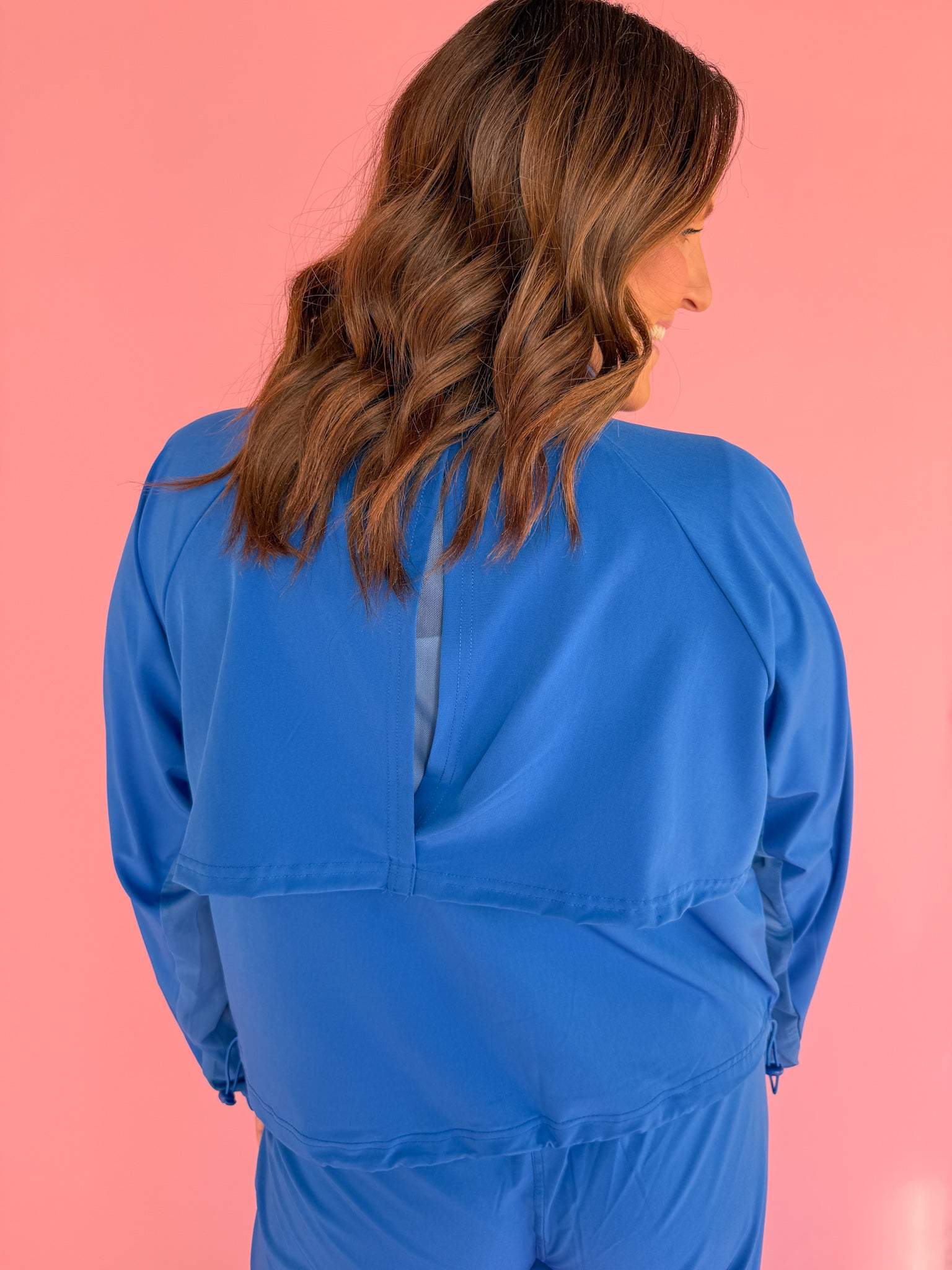 Windbreaker Active Jacket- Blue - Ana Patricia Boutique