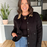 Twill Barn Jacket- Black - Ana Patricia Boutique
