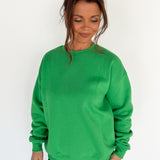 Crewneck Fleece-Green
