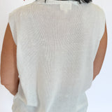American Flag Tank- Ivory