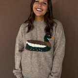 Sitting Mallard Duck Sweater