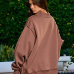 AMEN Reversible Mock Sweatshirt - Ana Patricia Boutique