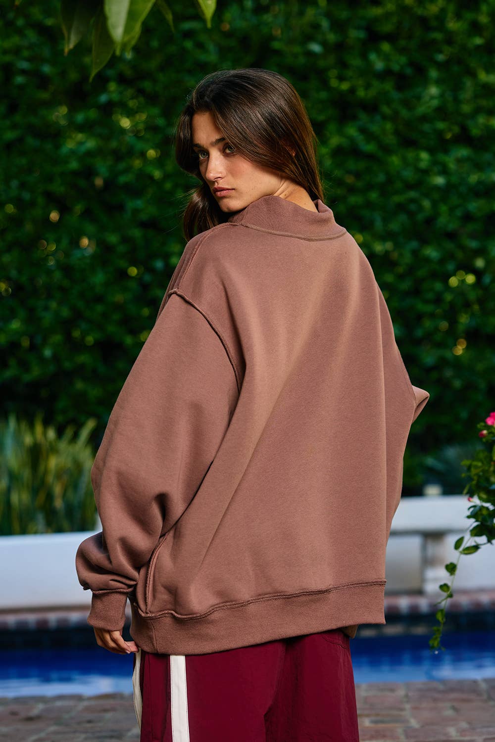 AMEN Reversible Mock Sweatshirt - Ana Patricia Boutique