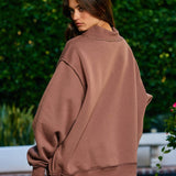 AMEN Reversible Mock Sweatshirt - Ana Patricia Boutique