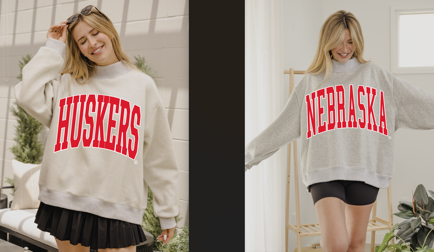 Nebraska Huskers Reversible Mock Neck - Ana Patricia Boutique