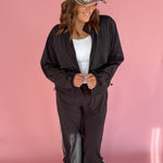 Windbreaker Track Pants- Black - Ana Patricia Boutique
