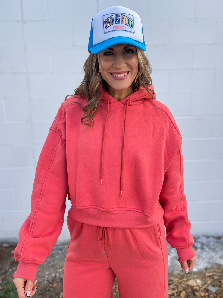 Simple Pullover- Coral