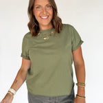 The Mali Basic Tee-Olive - Ana Patricia Boutique