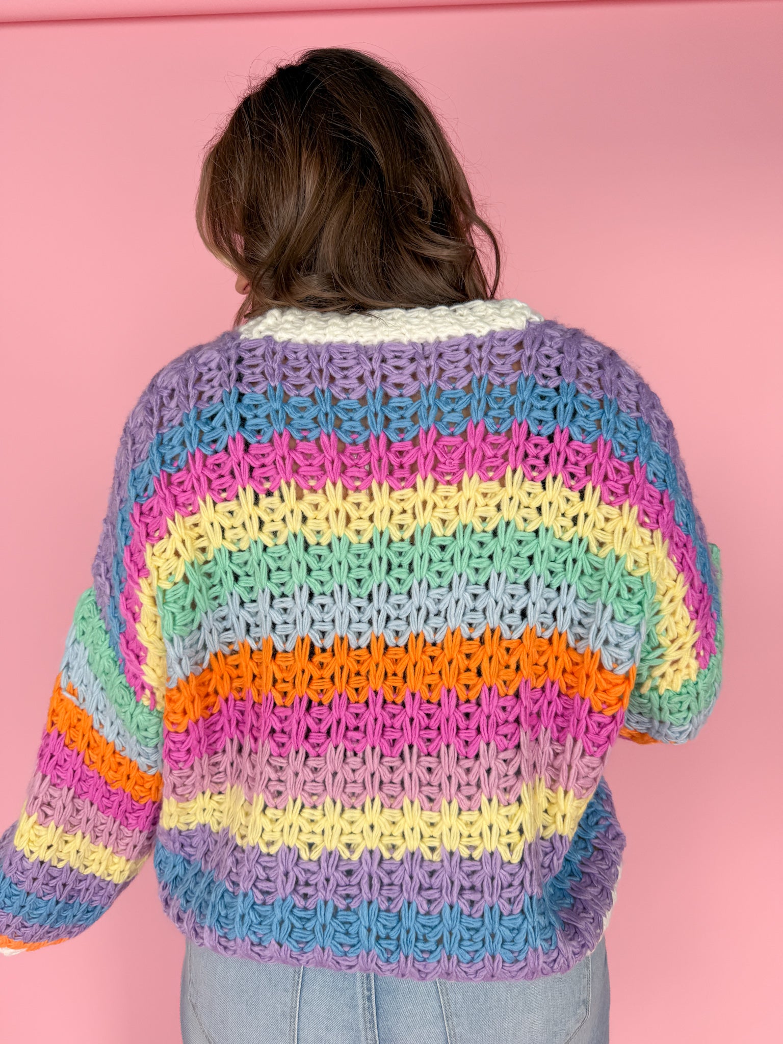 Rainbow Chunky Sweater - Ana Patricia Boutique