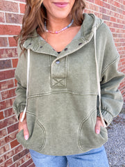 The Haven Pullover-Olive