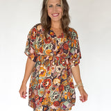 Kimono Sleeve Floral Dress - Ana Patricia Boutique