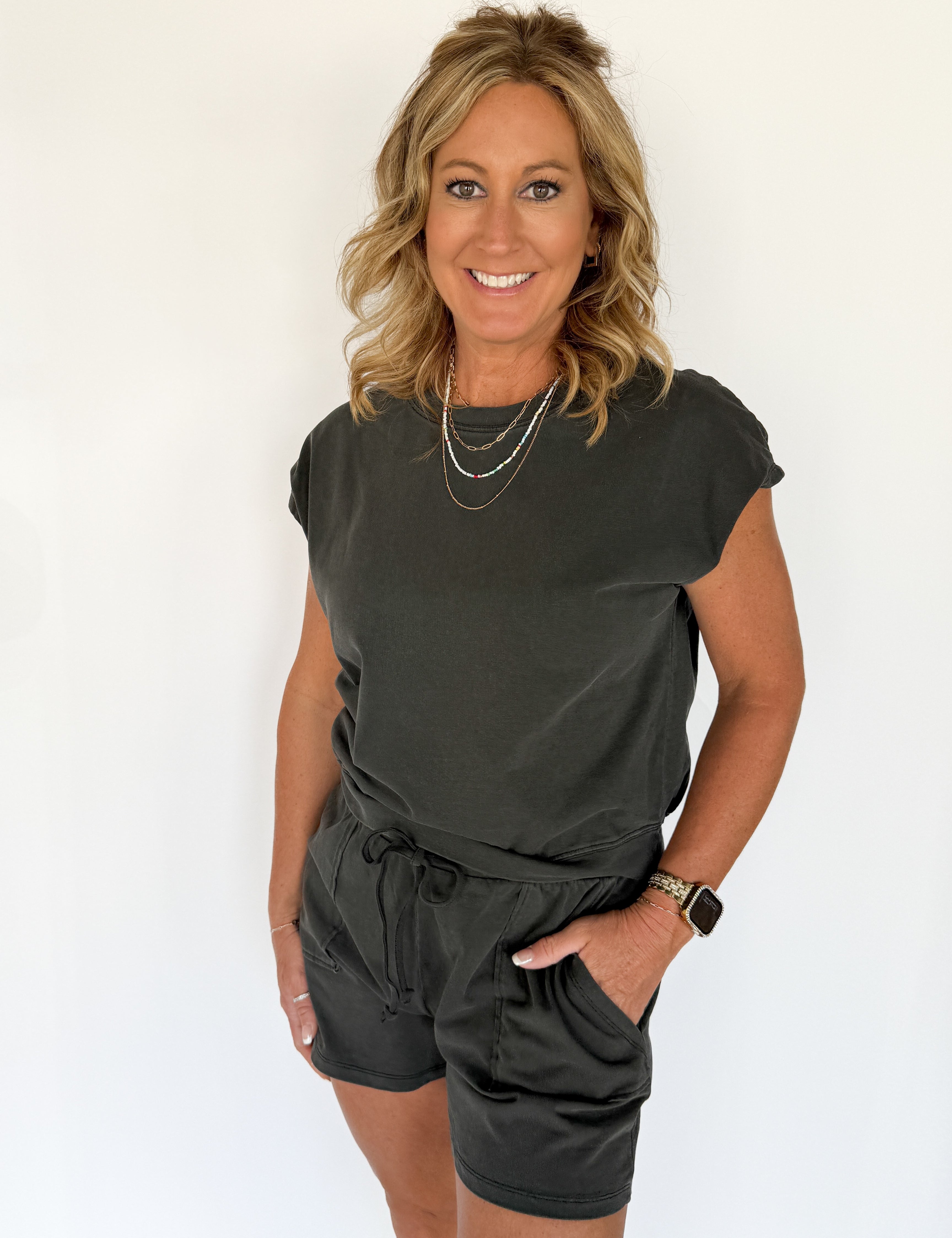 Simple Times Matching Set- Black - Ana Patricia Boutique