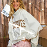 JESUS SAVES Reversible Mock Sweatshirt - Ana Patricia Boutique