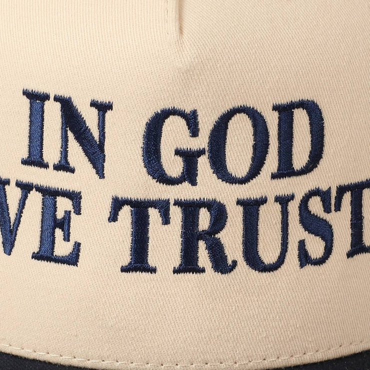 In God We Trust Trucker Hat- Navy