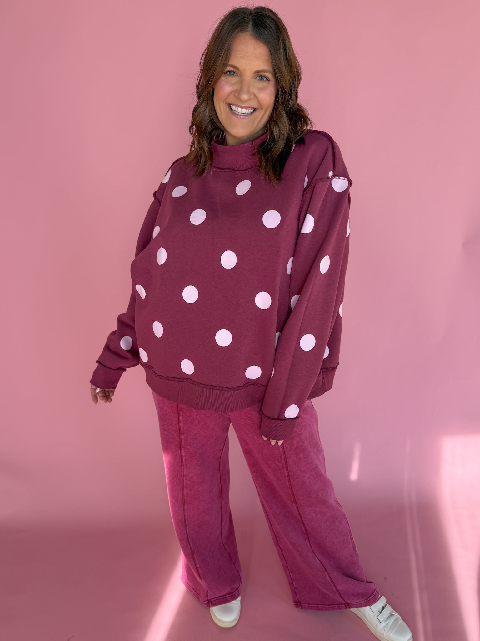 Praise God Reversible Mock Sweatshirt - Ana Patricia Boutique