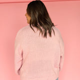 Swan Graphic Sweater- Pink - Ana Patricia Boutique