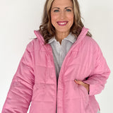 Quilted Jacket- Pink