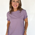 The Mali Basic Tee-Lavender - Ana Patricia Boutique