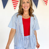 Gingham Set-Blue