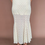 Mid Rise Lace Skirt- Cream - Ana Patricia Boutique