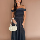 Off the Shoulder Polka Dot Dress