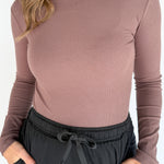Essential Ribbed Top- Chocolate - Ana Patricia Boutique