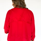 Butter Soft Oversized Jacket- Red