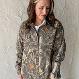 Denim Collar Camo Jacket - Ana Patricia Boutique