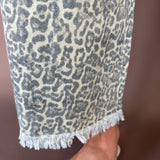 Leopard Print Elastic Band Pants